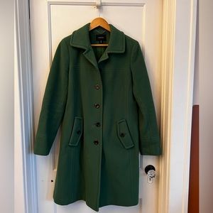 Lands End Kelly Green Ladies Top Coat
